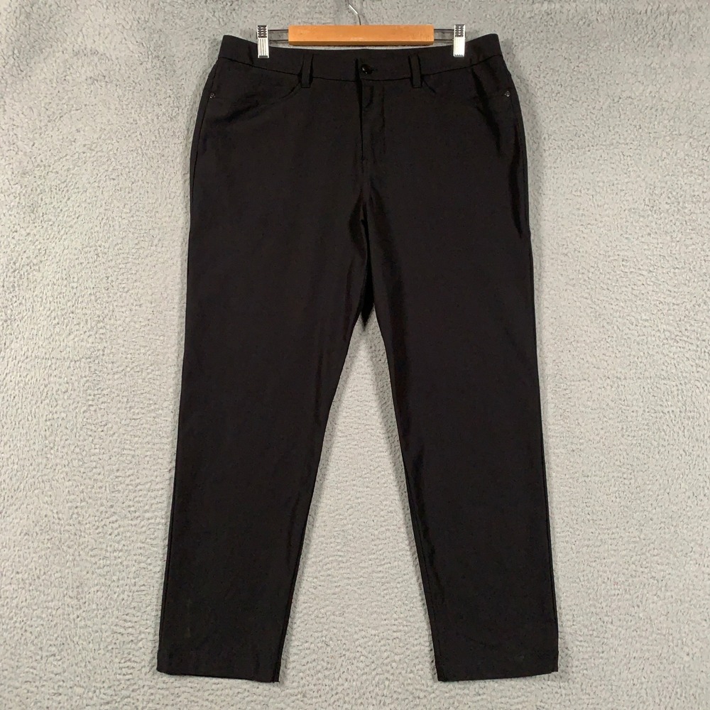 Lululemon ABC Pant Mens 34x28 Black Warpstreme Tech Trouser Classic-Fit 5-Pocket
